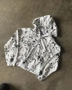 Prospera White Camo Cargo Jacket