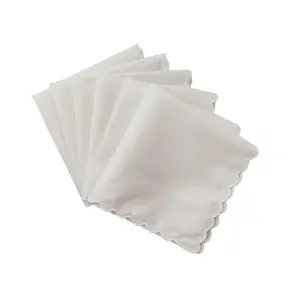 10 pieces/20 pieces/30 pieces 11.4 inches, white square handkerchief, crescent pure white handkerchief, wedding supplies, kitchen decoration, handbags DIY supplies
