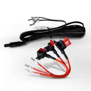 Universal  Fuse Tap Adapter Set & Power Wire - Standard Micro & Mini, 3 Blade Types Fuse Holder for Car Truck RV Boat Accessories, Add a Circuit, 16 AWG Cable, 12V, 10A