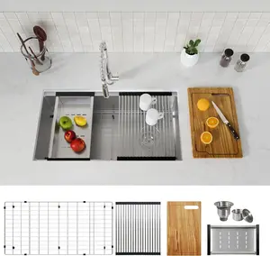 white farmhouse sink,cool sinks,farmhouse sink kitchen,top mount,prep kitchen,industrial sink,scratch resistant,rain drop,multiple accessory,limestone sink,scratch resistant,drop in sink,ceramic sink Stainless Steel Undermount Workstation Sink kohler