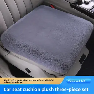 Car Seat Cushion - Ultra Soft Winter Car Seat Pad, Comfortable Faux Fur Lining, Extra Thick and Warm, Suitable for Various Vehicles