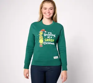 Life is Good x The Grinch Women's Simply True Fleece Crew