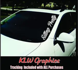 Sitting Pretty Side Banner Vinyl Decal Sticker Diesel Car Dub Euro Truck 4x4 2500 JDM