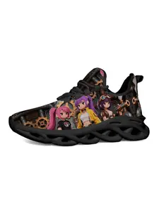 Exclusive Kpop Anime Style Casual Shoes, Vibrant Character Prints, Comfortable Thick Sole, Street Trendy Fashion, Must-Have for Young Fans