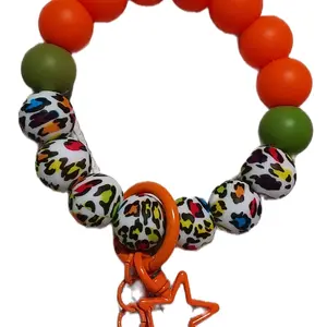 Big Bead Wristlet Keychains: Floral Dreams to Superhero Schemes!