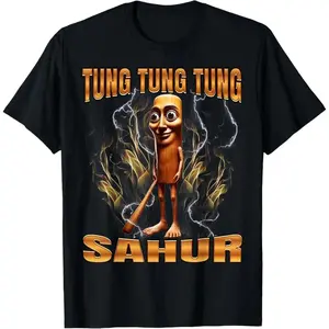 Summer 2026 Unisex Trending Vintage Italian Brainrot Tung Tung Tung Unisex Shirt S to 5XL Perfect Birthday GiftPremium Quality Graphic Tee
