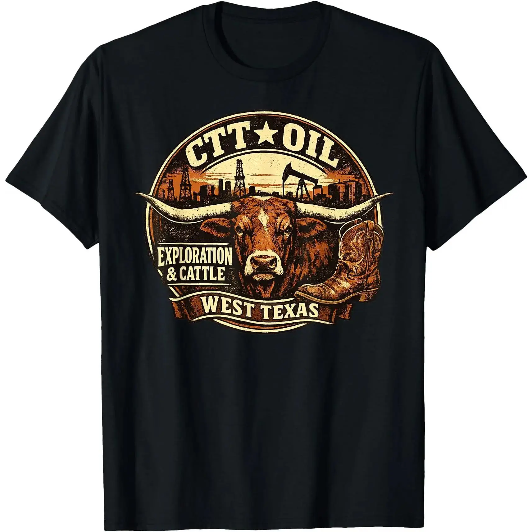 CTT Oil Exploration and Cattle T-Shirt