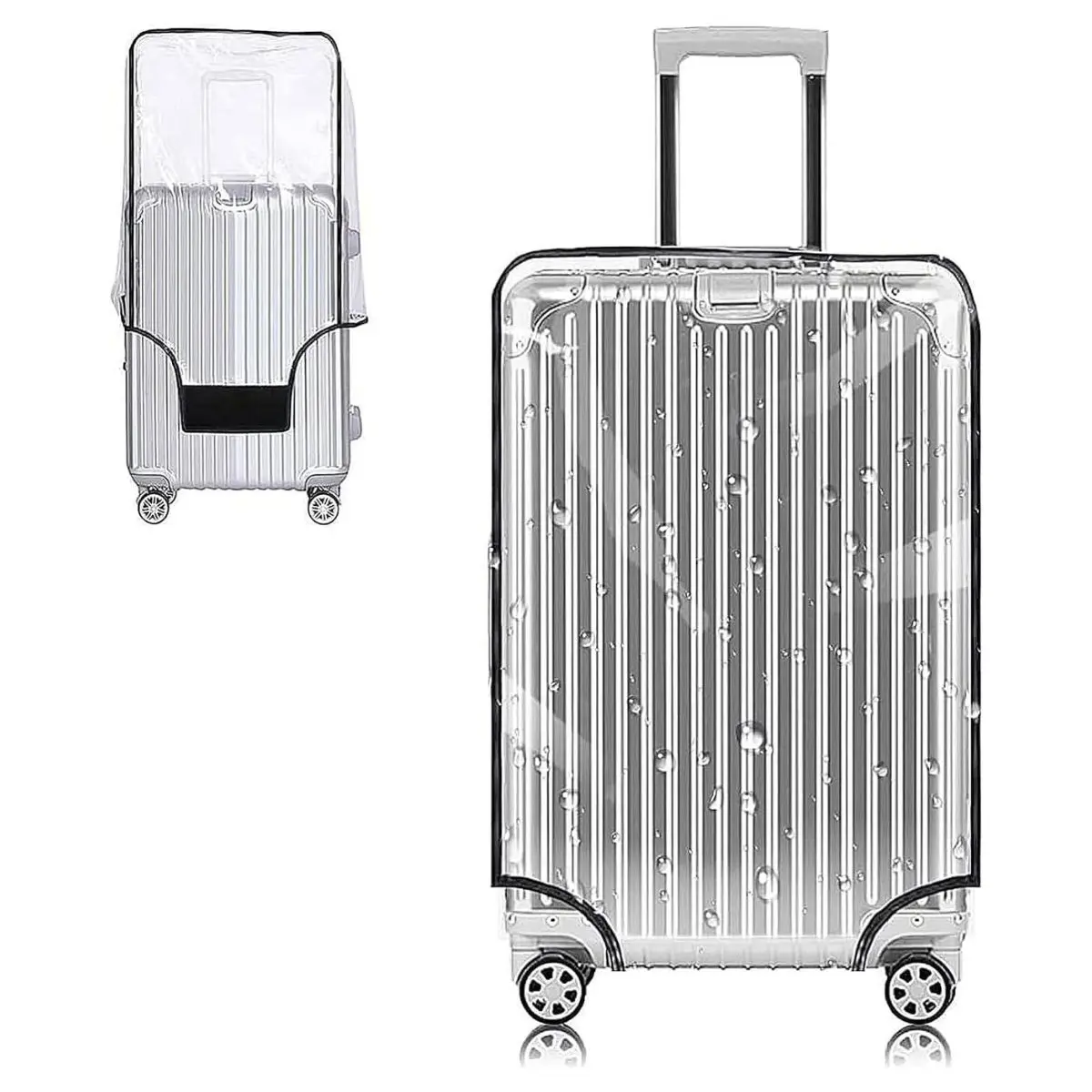 32 Inch Transparent Suitcase Cover – Clear PVC Protective Luggage Cover