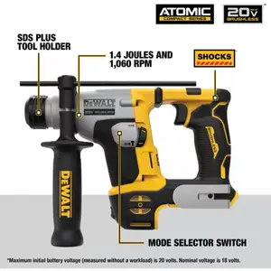 ATOMIC 20V MAX Cordless Brushless Ultra-Compact 5/8 in. SDS Plus Hammer Drill