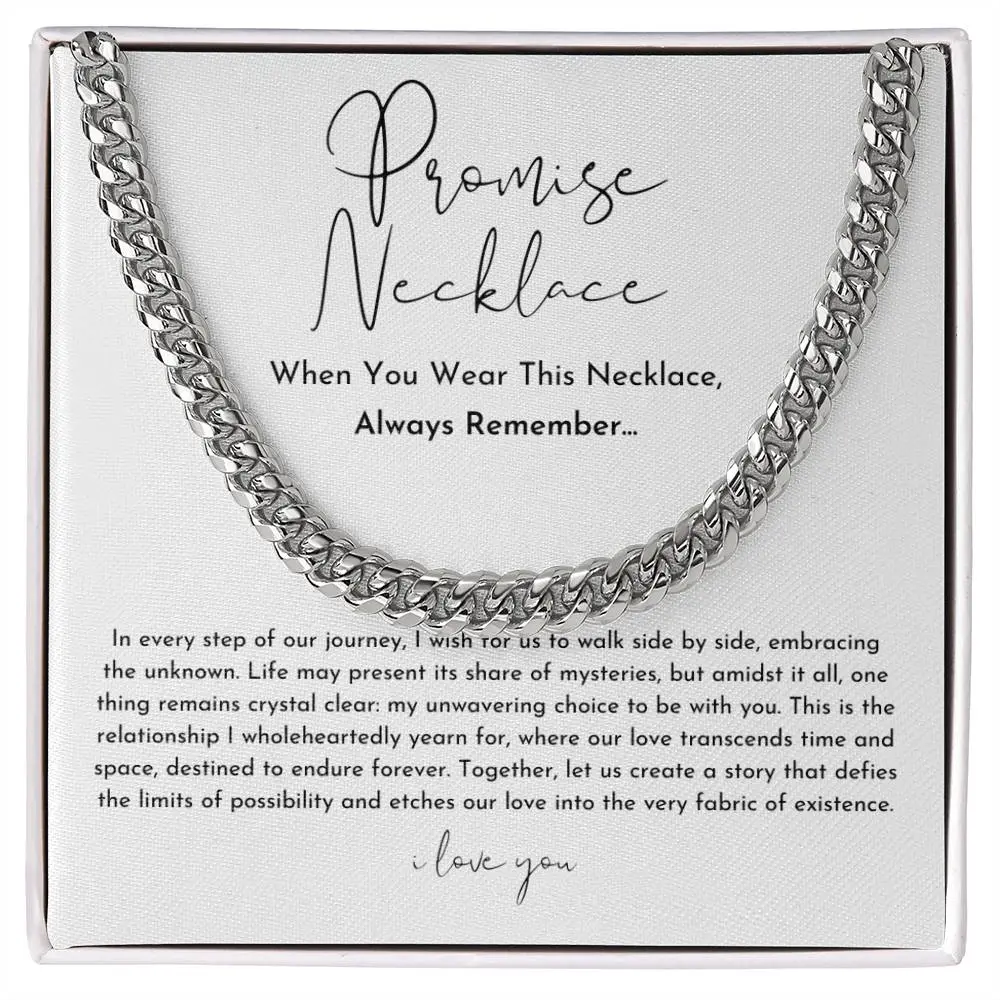 Boyfriend Promise Necklace, Boyfriend Gift, Boyfriend Jewelry, Boyfriend Necklace