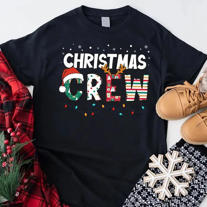 Christmas Crew T-shirt, Christmas Matching Shirt, Xmas Squad Tee, Christmas Family Shirt, Holiday Gift Casual Comfort