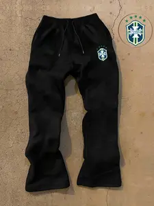 Men's printed sweatpants with a small graphic design. Comfortable and loose fit, with pockets, suitable for casual and stylish everyday wear in all seasons. Logo Sweatpants Sports Casual Pants