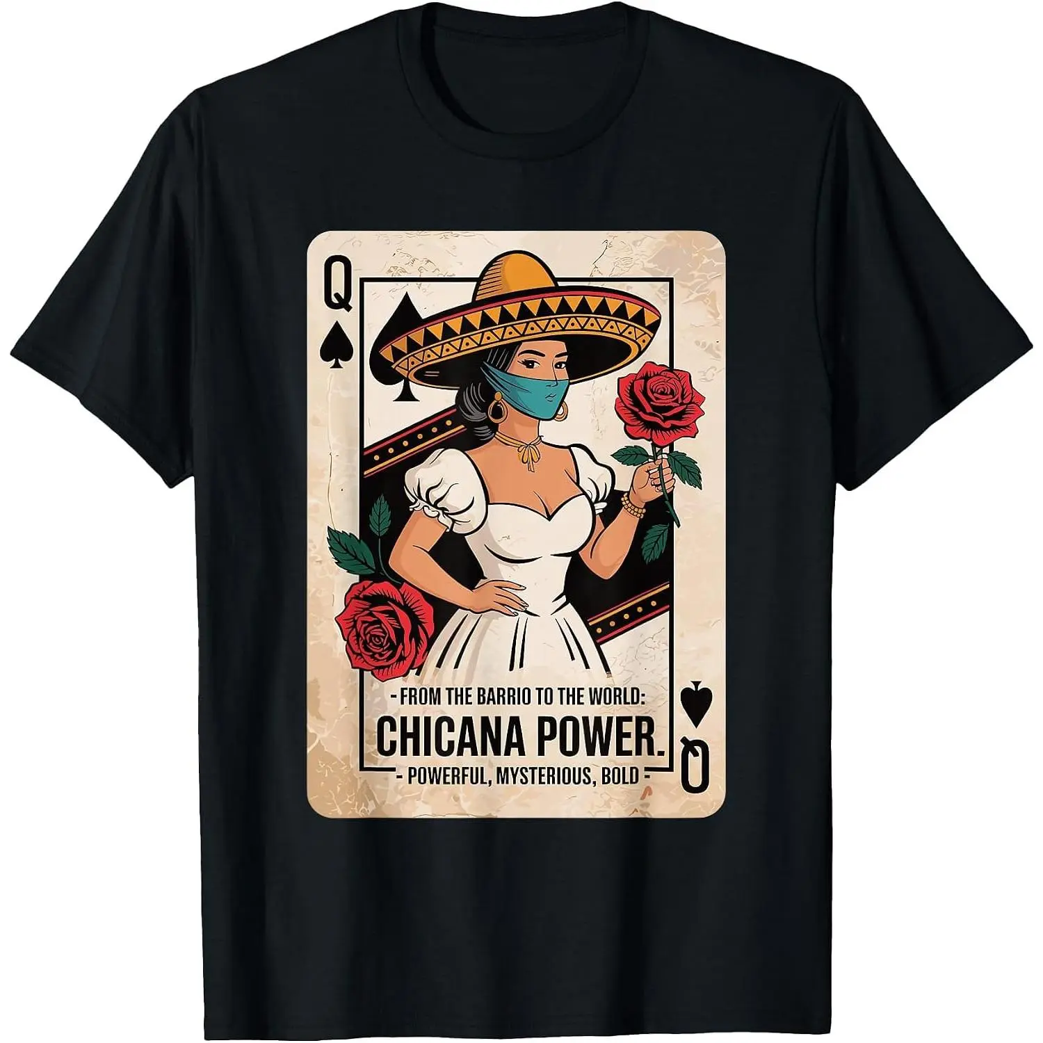 100% Cotton Chicana Power: Powerful, Mysterious, Bold T-Shirt