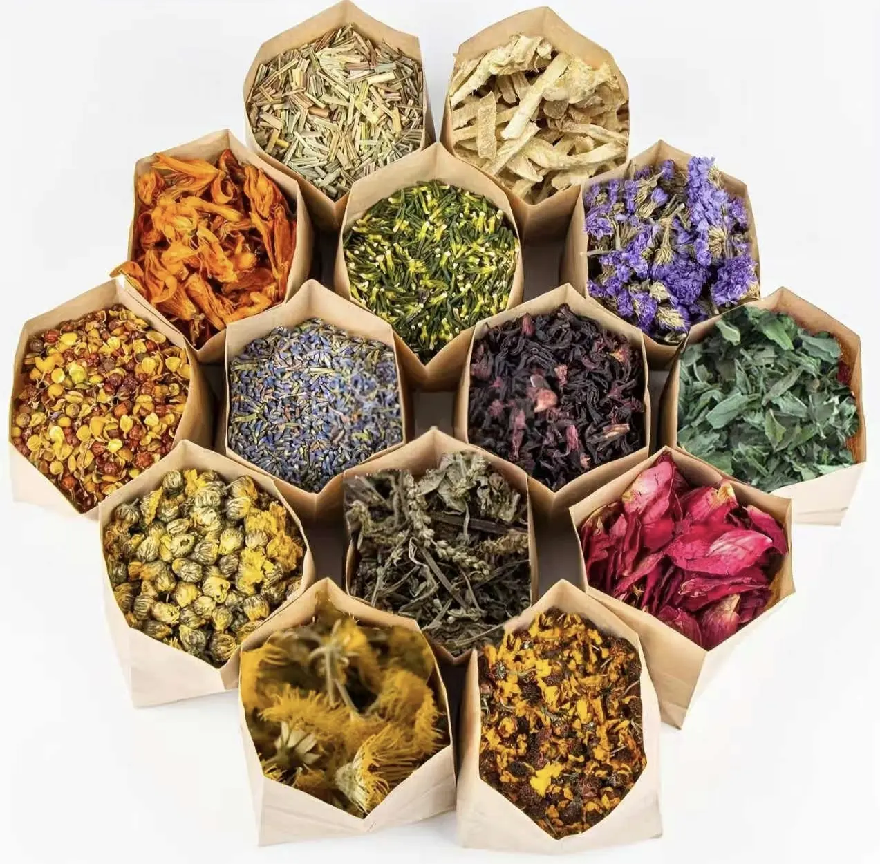 14 Bags of Dried Herbal Set, Natural Dried Flowers and Herbal Extracts, Suitable for Handmade Soap, Candles, Bath Salt, Resin Jewelry, Sachet Making Materials  enthusiasts, candle creators, fragrance lovers Decor Vintage