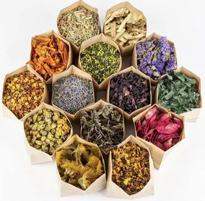 14 Bags of Dried Herbal Set, Natural Dried Flowers and Herbal Extracts, Suitable for Handmade Soap, Candles, Bath Salt, Resin Jewelry, Sachet Making Materials  enthusiasts, candle creators, fragrance lovers Decor Vintage