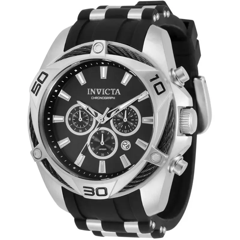 Invicta Bolt Vanguard Men's Watch - 50mm, Steel, Black (34137)