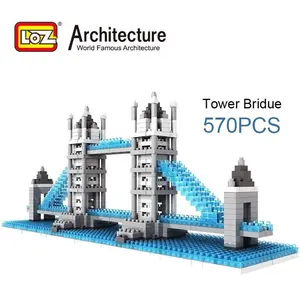 570pcs London Tower Bridge Micro Building Blocks 570pcs Bricks