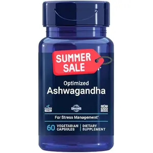 Optimized Ashwagandha - Stress Management Supplement for a Healthy Stress Response, Focus, Memory, Stress Relief - Vegetarian, Gluten-Free, Non-GMO, 60 Capsules