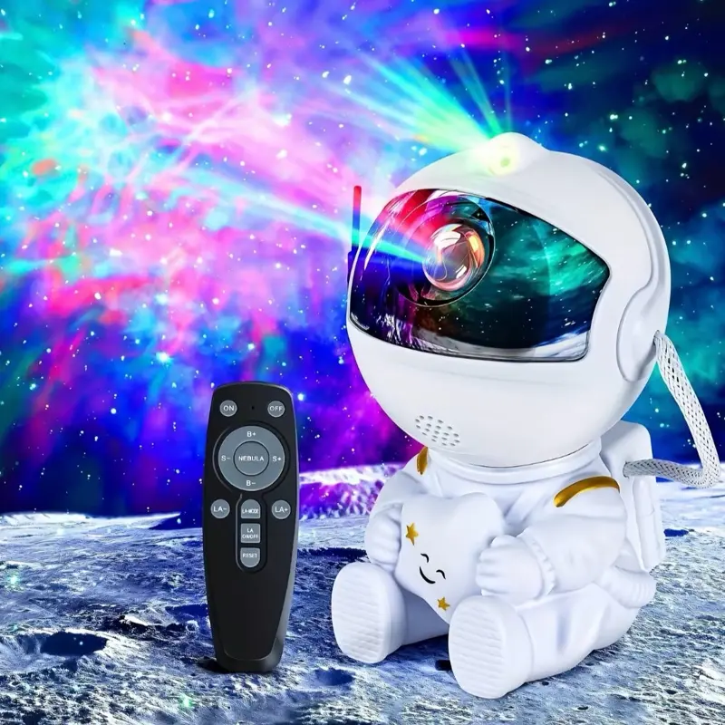 Astronaut Galaxy Star Projector Starry Night Light - Starry Nebula Ceiling Projection Lamp with 8 Modes, Remote and 360° Adjustable, Gift for Kids Adults for Bedroom Decor