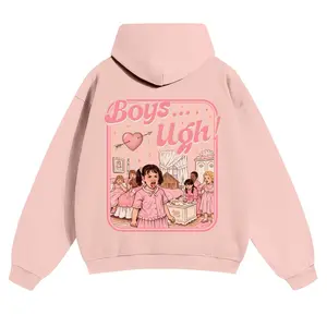 Unisex “Boys...Ugh!” Funny Valentine Hoodie – 90s Movie Quote Graphic Streetwear
