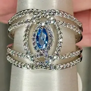 Bomb Party "Laced Into The Details" Ring - Size 8 - RVP $140 - RG66456