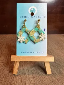 Snowflake Ornaments - Polymer Clay Earrings
