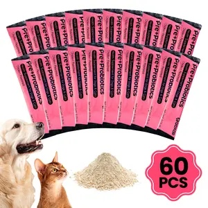 Probiotics for Dogs,60 Sachets Pet Digestive Relief with Prebiotics, Fiber, & Digestive Enzymes - Promotes Gut & Immune Health - Made with a Natural Blend of Ingredients to Support Diarrhea