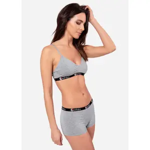 Modal - Light Heather - Light Heather | Womens V-neck Bra