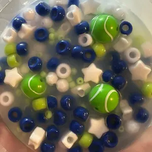 Pluckies Colorful Silicone Bead Mix with Fun Charms & Unique Designs for Crafting Jewelry Making Stress Relief America