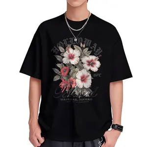 UNDISPUTED Max Holloway "Blessed" Hawaii Hibiscus UFC Heavy Cotton Shirt BMF Tshirt UFC Hoodie Sweater Fan Apparel Menswear Direct-to-garment Breathable Printing