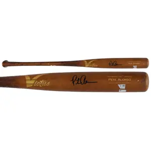 Pete Alonso New York Mets Autographed Game-Used Brown Victus Broken Bat from the 2025 MLB Season - HH98516259 - Fanatics Authentic Certified