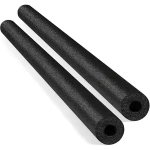 2 Pack Pool Noodles 52 Inch Foam Pool Swim Noodles Hollow Foam Noodle for Christmas Decoration Swimming Floats DIY Floating Craft Projects(Black)