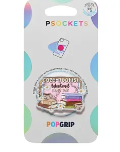 Cozy Bookish Weekend Admit One Phone Grip Magsafe, Book Lover Phone Holder, Book With Tea Cup Phone Grip, Cartoon Kindle Grip, Gift for Girls Boys
