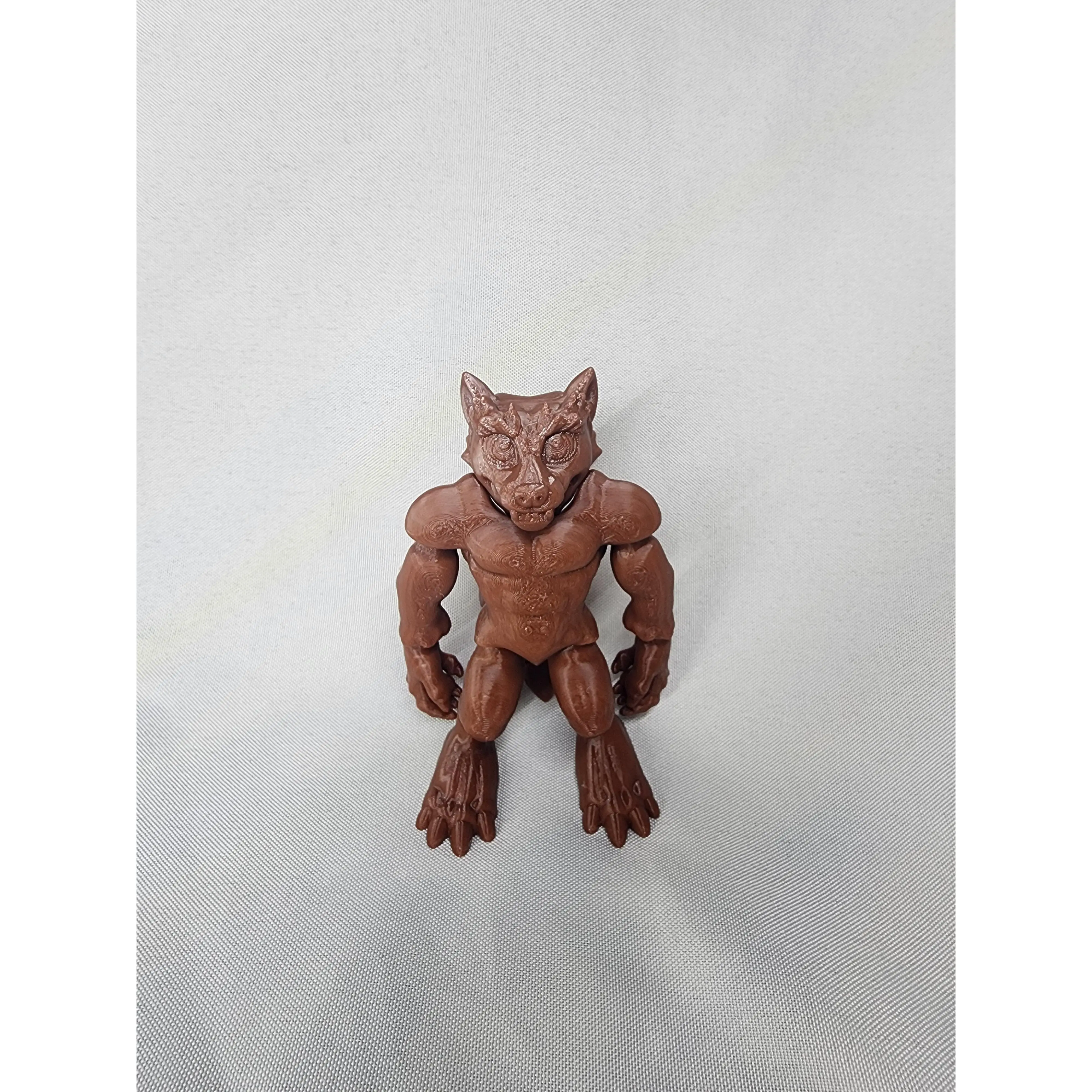 Werewolf articulating figurine