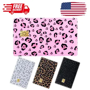 Credit Card Skin Stickers 4Pcs Leopard Print Debit Card Skin Stickers