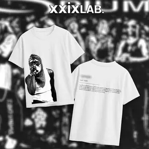 29Lab. Opiummm Double Side Heavy Cotton Graphic Hoodie Vintage 21 Rap Shirt Hiphop Streetwear Clothing Gift For Music Lovers Breathable Printing Lightweight T-Shirt