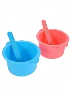 LMMAKE 1 Pack Silicone Wax Pot Liners, Silicone Wax Warmer Liner Non Stick Wax Bowl For Wax Warmer Wax Melt Warmer With 1 Pc Wax Spatula Sticks For Hair Removal Compatible, The Non-stick Surface Lets You Easily Peel Off Leftover Wax Without Scrubbing