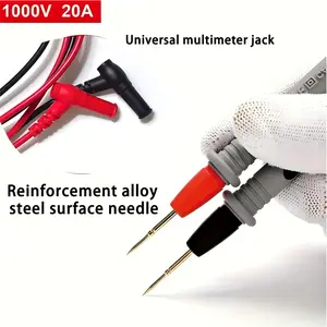 Upgrade Model M-1 Multimeter Test Pen, Dual Color Silicone, Ultra-Fine Tip, Ideal for Circuit Testing, DIY Projects, Electronic Applications