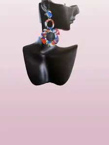 Circle Marble Earrings