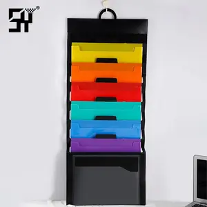 Rainbow Accordion Bag, Office Colorful File Folder, Can Be Handheld or Hanging, Storage Bag Wall-Mounted File Folder Storage Bag, Multiple Colors Available; Storage Classification; Document Organizer, Files Organizer, Archive Organizer Bag, Work Organizer