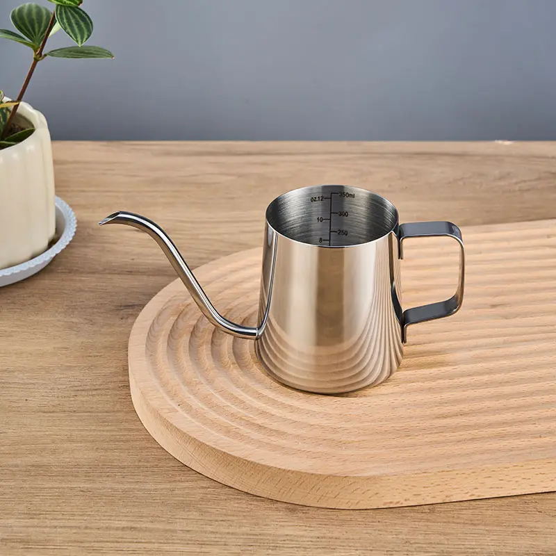 Small Watering Can for Indoor Plants, Mini Indoor Watering Can with Long Spout and Handle 12 Oz / 350 ml Rust-Proof 304 Stainless Steel Material