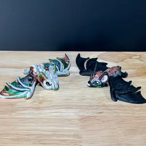 3D Printed Tiny Bat Spooky Halloween Figurine