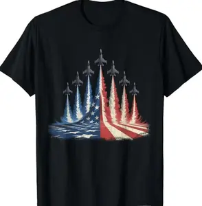 “Merica Vibes Only Fighter Jet 4th of July T-Shirt, BBQ, Fireworks & Chill, Patriotic Summer Shirt for Men & Women #fyp #viral #ootd #funny #patriotic #holidaymood”