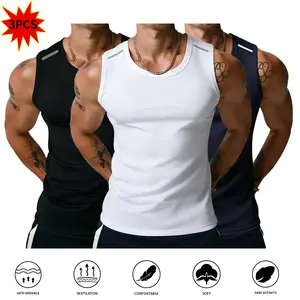 3-Pack Men’s Premium Ultra-Soft Tank Tops — High-Stretch, Breathable Muscle Tanks for Fitness & Casual Wear, Mesh Quick-Dry Pullovers, TikTok Favorites, True Size