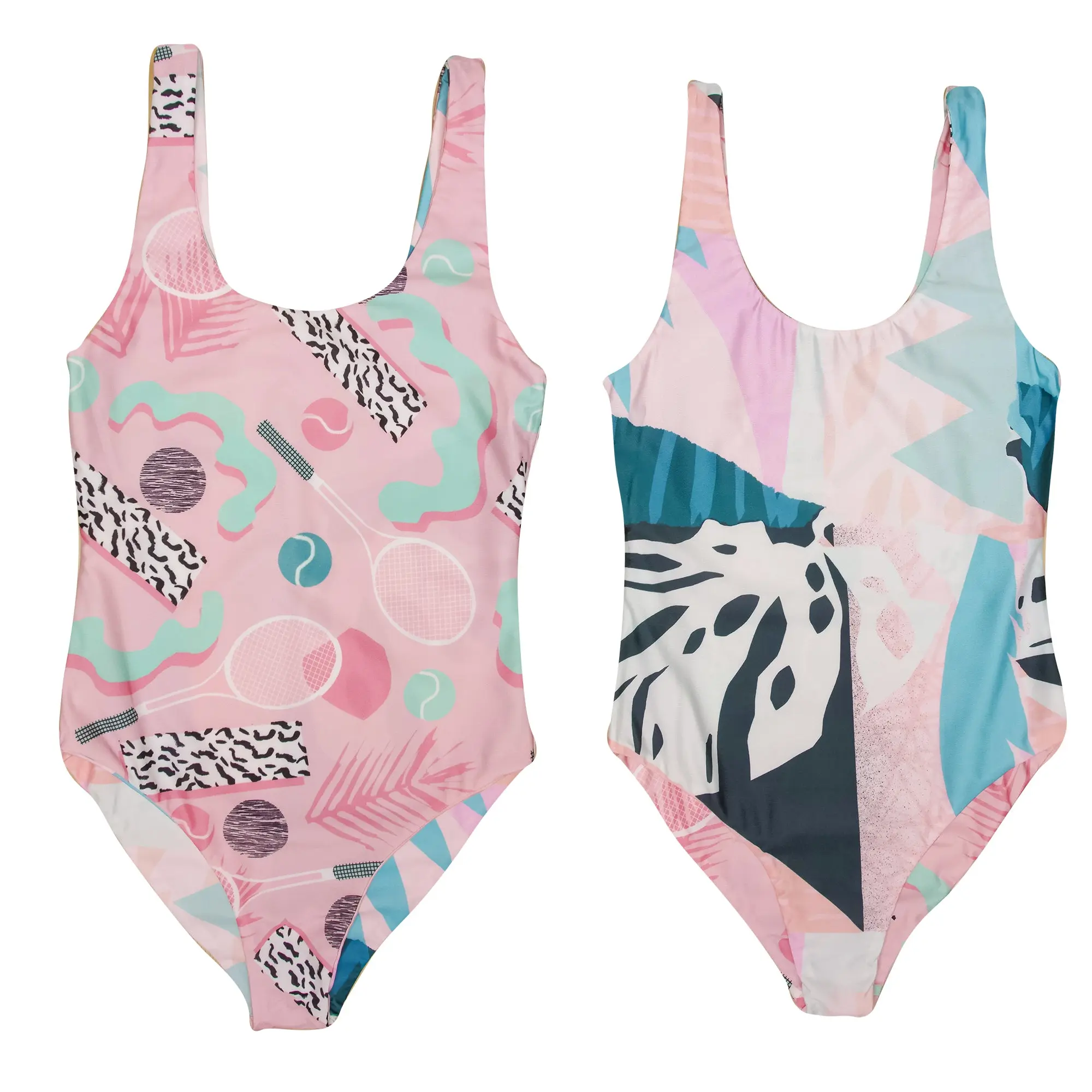 All That Racket - Reversible Swimwear