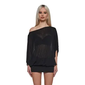 Ego Off The Shoulder Knit Mini Dress