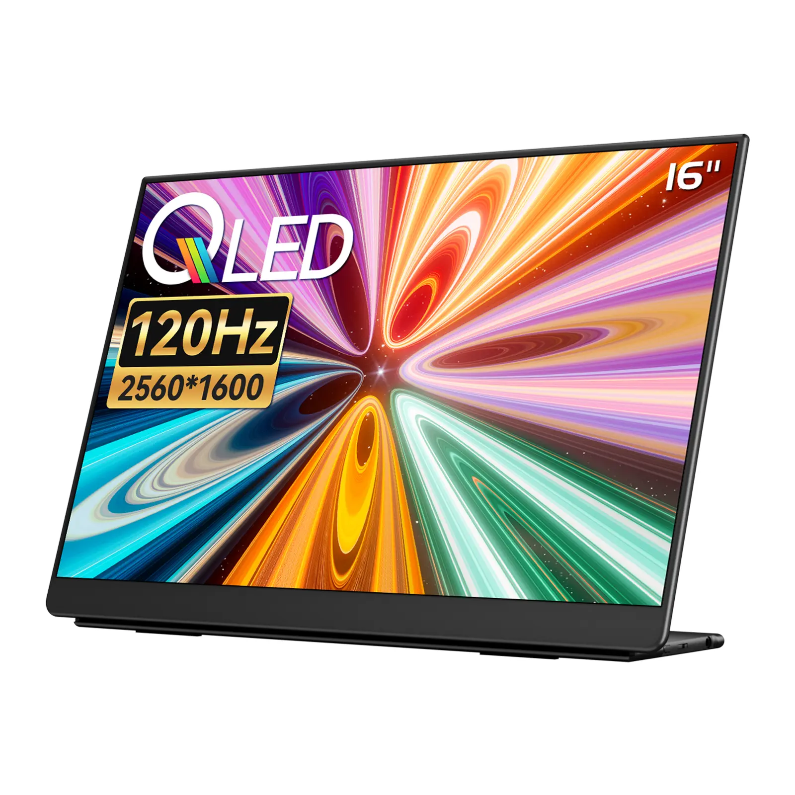 EHOMEWEI Q5 16" IPS 120Hz High-Definition Extra-Portable Monitor with Type-C Connection, Monitors for PS5, Office/Gaming Dual Screen for Laptop, PC, Mac, Switch2, Xbox