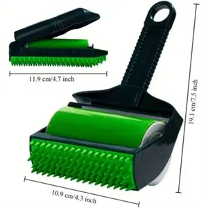 Pet Hair Remover and Automatic Groomer - Removes Fur, Lint, and More from Multiple Surfaces Green (Color : Green)