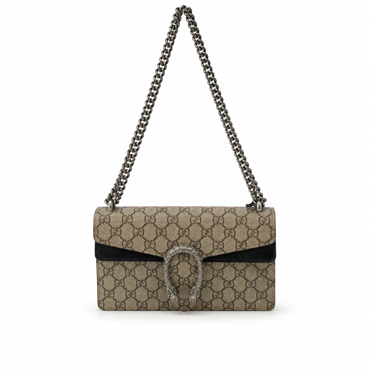 Pre-owned Gucci Dionysus Medium Crystal Tiger Head Bag Code 034 D0316