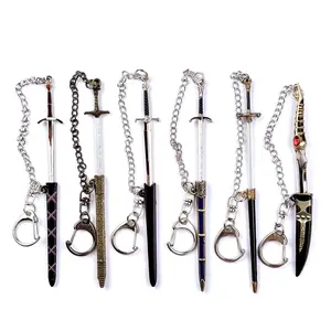 Game of Thrones Weapon Metal Keychains; Catspaw Dagger (Arya Stark), Long Claw (John Snow), Oathkeeper (Brienne of Tarth), Blackfyre (Aegon I Targaryen), Dawn (Sword of the Morning), Dark Sister (Daemon Targaryen)